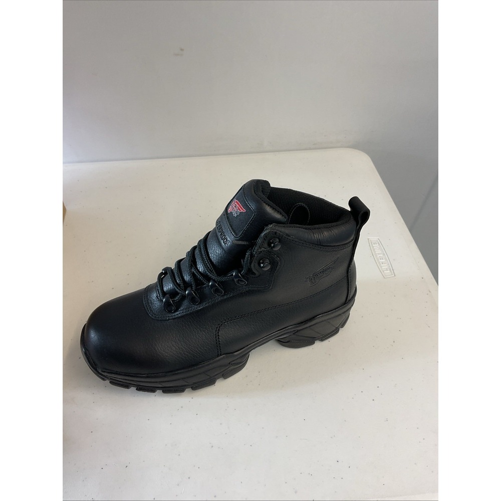 Red Wing Boots 6680 Men's 8D Tech Toe TC-Tech Black Steel Toe Waterproof New